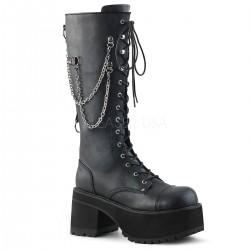 Cizme gotic punk demonia piele RANGER 303